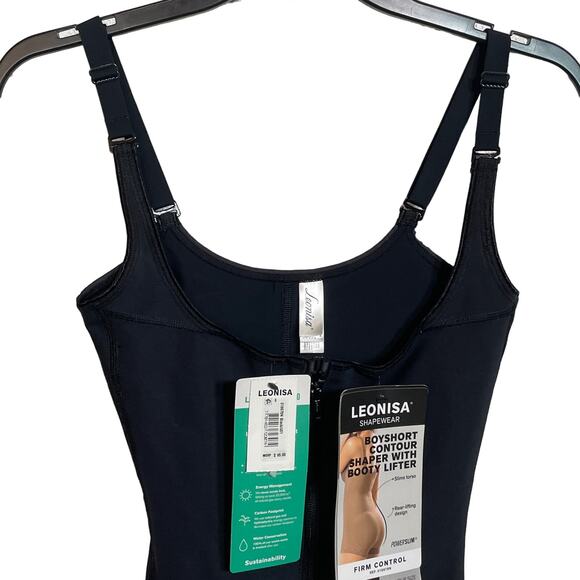 Leonisa  Firm Compression Boy Shorts Bottom Body Shaper - Black small - Picture 4 of 16